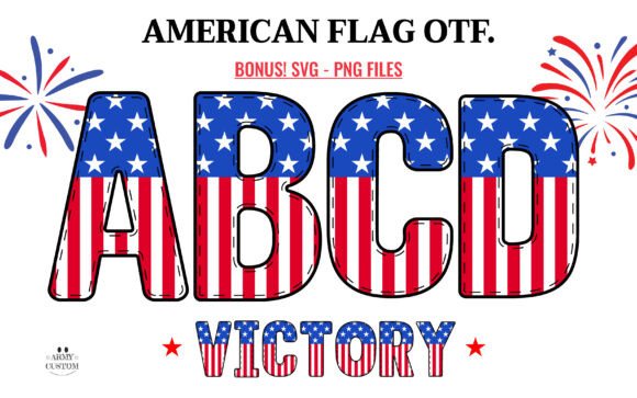 American Flag Typography: Design with Patriotic Spirit