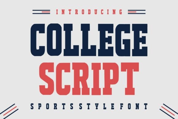 College Script: A Font That Brings Varsity Energy to Your Designs