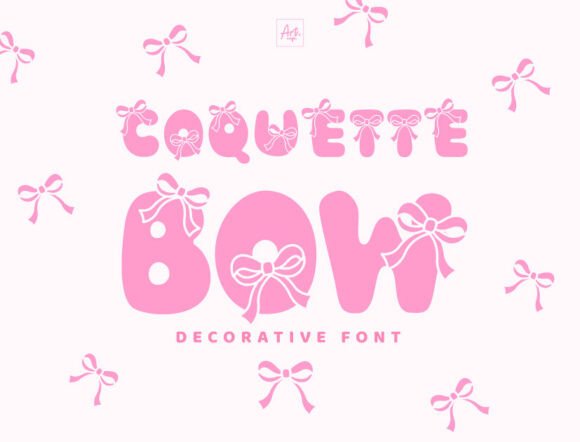 Coquette Bow: The Audacious Font for Whimsical Designs