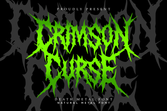 Crimson Curse: Unleash Brutal Metal Typography