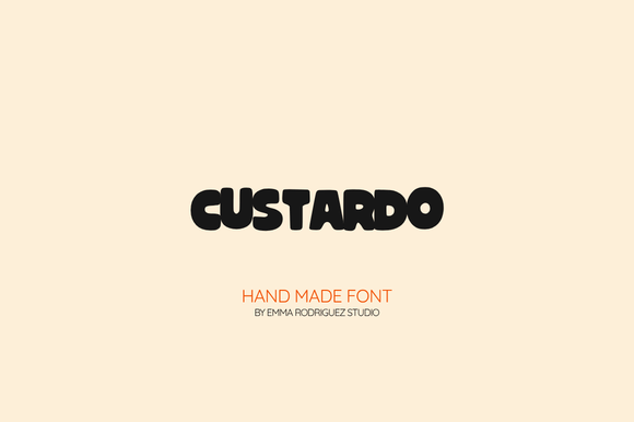 Custardo: A Bold, Chunky Display Font for Playful Design