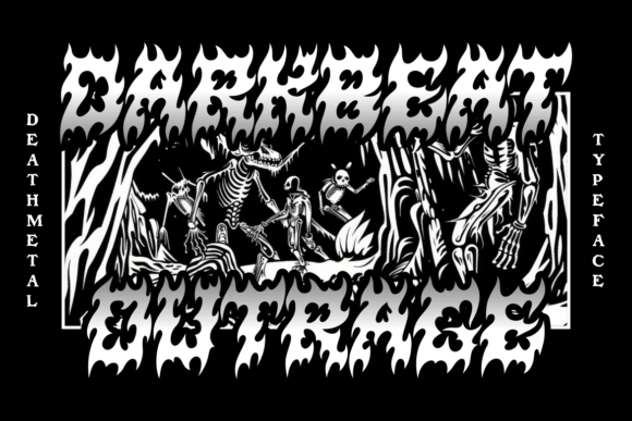 Darkbeat Outrage: A Hell-Forged Typeface for Bold Designs