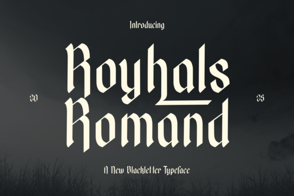 Discover Royhals Romand: A Gothic Typeface for Autumn