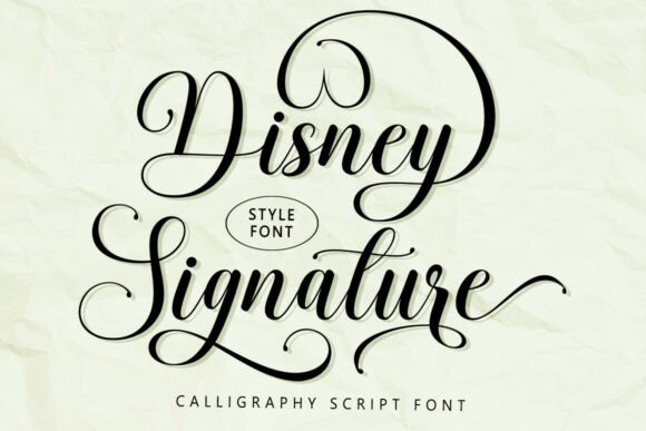Disney Signature: A Typeface of Cinematic Charm