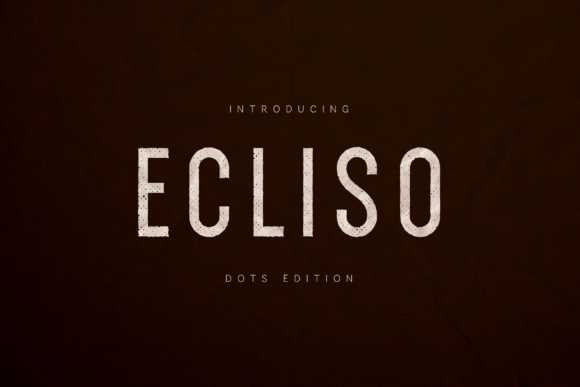 Ecliso: A Modern Font with Handcrafted Texture