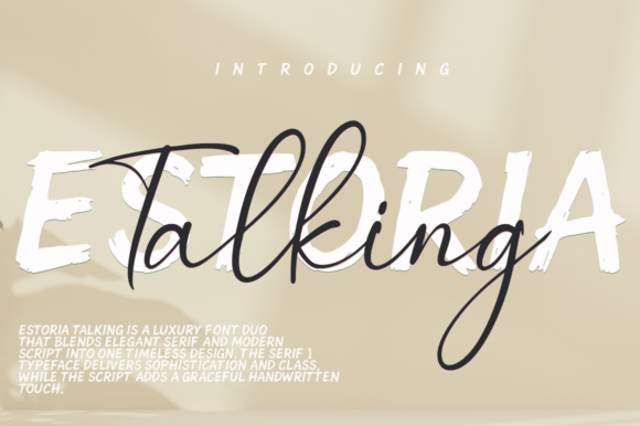 Estoria Talking Duo: The Epitome of Luxury Typography