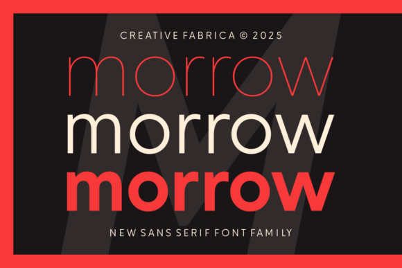 Morrow: A Sleek Modern Sans Serif for Every Design