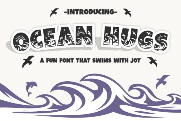 Ocean Hugs: A Playful Font for Coastal Creativity