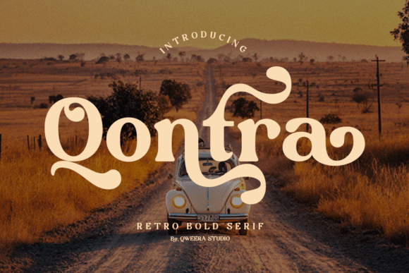 Qontra: A Retro Bold Serif for Modern Design