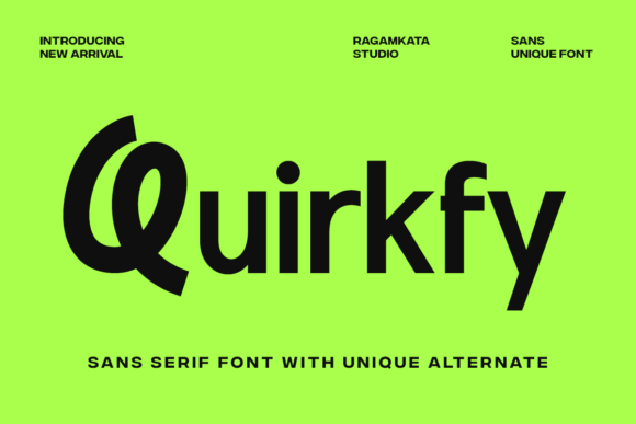 Quirkfy: A Bold Sans Font for Creative Impact