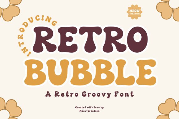 Retro Bubble: Your Fun and Groovy Font for Playful Designs