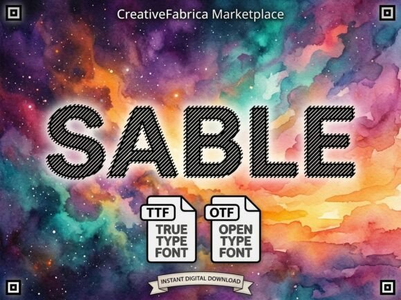 Sable: A Textured Typeface for Modern Design