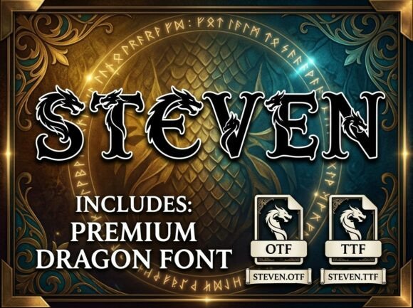 Steven: A Display Font That Commands Attention