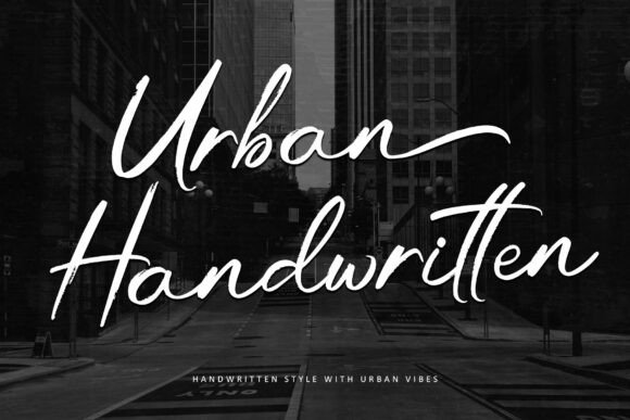 Urban Handwritten: Bold Brush Script for Modern Design